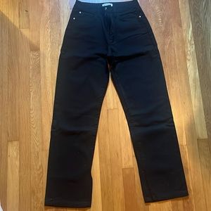 WeWoreWhat Black Split Hem Jeans